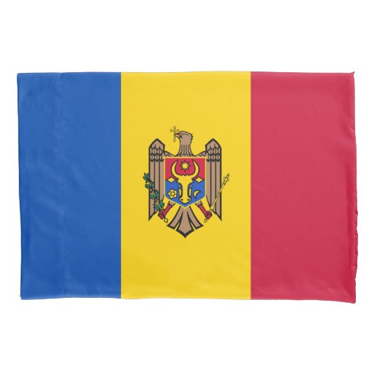 モルドバ国旗 枕カバー (正面)