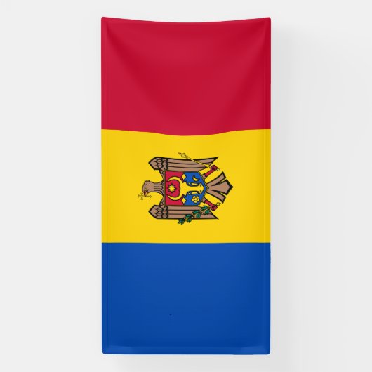 モルドバ国旗 横断幕 (縦)