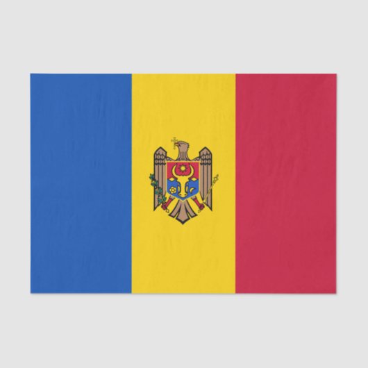 モルドバ国旗 薄葉紙 (正面)