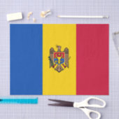 モルドバ国旗 薄葉紙 (クラフト)