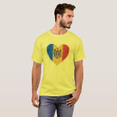 モルドバ大好き – Iubesc Moldova Tシャツ (正面フル)