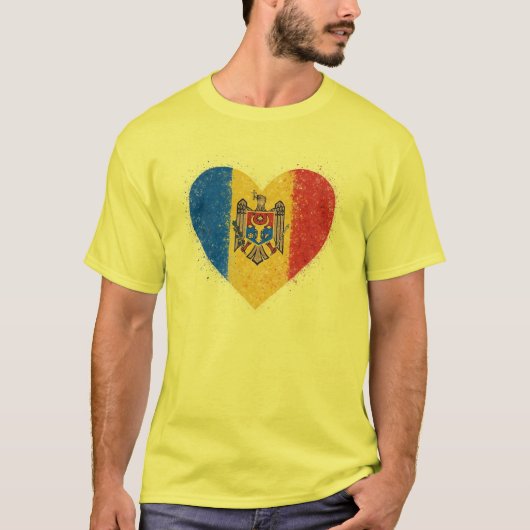モルドバ大好き – Iubesc Moldova Tシャツ (正面)