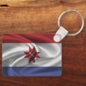 モルドビア国旗のキーチェーン キーホルダー (正面)