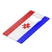 モルドビア国旗 クレジットカード栓抜き (正面アングル)