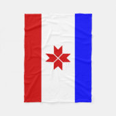 モルドビア国旗 フリースブランケット (正面)