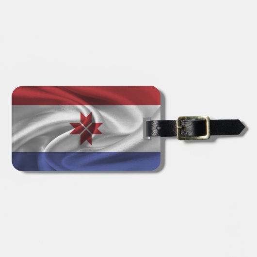 モルドビア国旗 ラゲッジタグ (正面横)