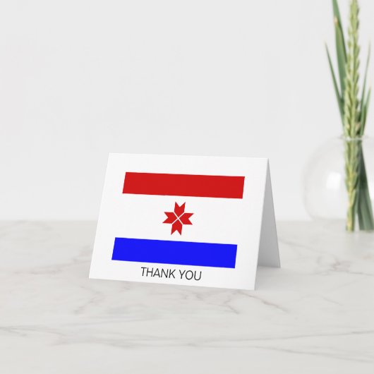 モルドヴィアの旗 サンキューカード (正面)