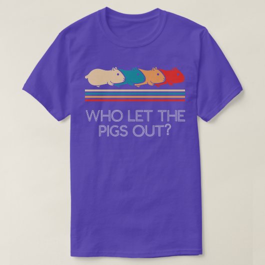 モルニおもしろいア豚の飼い主ペットRを豚に任せる Tシャツ (デザイン正面)