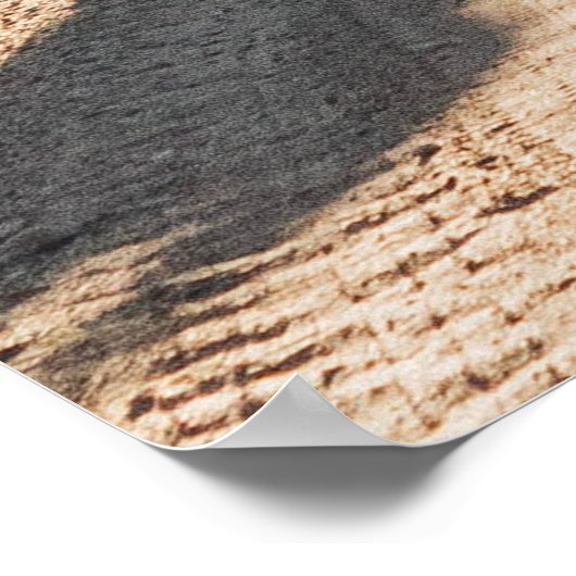 モルニの木々の間の道路上の2人の女性の歩く ポスター (角)