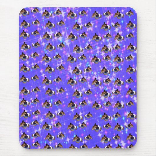 モルパープルギニア豚の光 マウスパッド (正面)