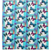 モルフォのハゲの世界 シャワーカーテン (正面)