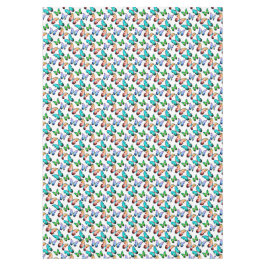 モルフォのレルム青のエキゾチックな蝶パターン テーブルクロス