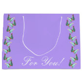 モルフォラベンダーバタフライ抱き枕 ラージペーパーバッグ (正面)