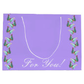 モルフォラベンダーバタフライ抱き枕 ラージペーパーバッグ (裏面)