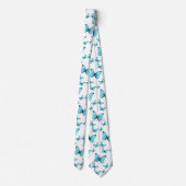 モルフォ蝶の漫画イラストレーション ネクタイ (裏面)