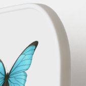 モルフォ蝶の漫画イラストレーション ピックルボールラケット (左詳細)