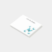 モルフォ蝶の漫画イラストレーション ポストイット (アングル)