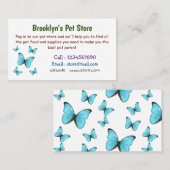 モルフォ蝶の漫画イラストレーション 名刺 (正面/裏面)