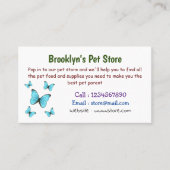 モルフォ蝶の漫画イラストレーション 名刺 (正面)