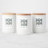 モルフォ青エレガント蝶 フードラベル (ボトル)