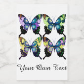 モルフォ青エレガント蝶 フードラベル (シングルラベル)