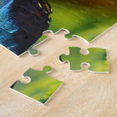 モルフォ・ペレイデス・バタフライ。 ジグソーパズル (側面)