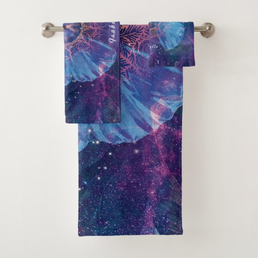 モルホバタフライ/銀河系曼荼羅 バスタオルセット (インサイチュ)