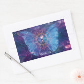 モルホバタフライ/銀河系曼荼羅 長方形シール (封筒)