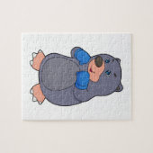 モルボクシングボクサーボクシング手袋 ジグソーパズル (横)