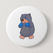 モルボクシングボクサーボクシング手袋 缶バッジ (正面)