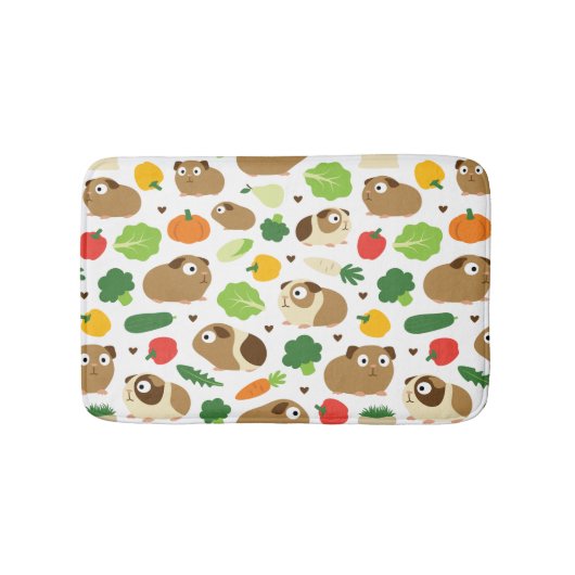 モルモットおよび彼らの御馳走 バスマット (正面)