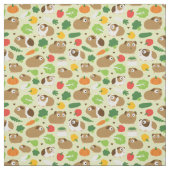 モルモットおよび彼らの御馳走 ファブリック (見本)