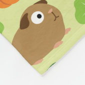 モルモットおよび彼らの御馳走 フリースブランケット (角)