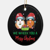 モルモットお前が聖降誕祭お目出度う セラミックオーナメント (左)