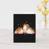 モルモットがクリスマスライトギニアでもつれあがってきた カード (黄色い花)