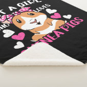 モルモットが大好きな女の子 シェルパブランケット (3/4)