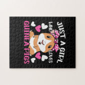 モルモットが大好きな女の子 ジグソーパズル (横)