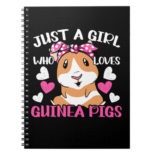 モルモットが大好きな女の子 ノートブック (正面)