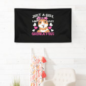 モルモットが大好きな女の子 横断幕 (インサイチュ)