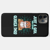モルモットが大好きな女の子 Case-Mate iPhoneケース (裏面(横))
