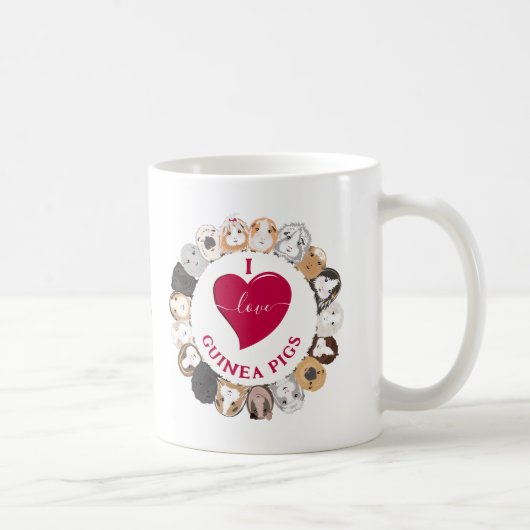 モルモットが大好き コーヒーマグカップ (右)