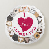 モルモットが大好き ラウンドクッション (正面)