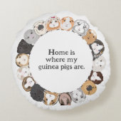 モルモットが大好き ラウンドクッション (裏面)