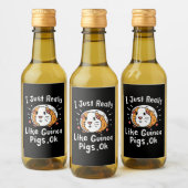 モルモットが大好き ワインラベル (ボトル)