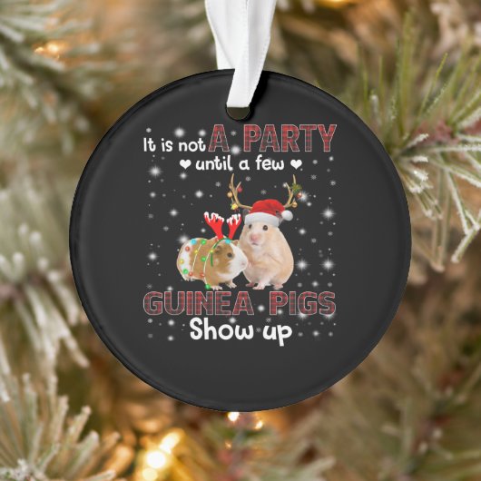 モルモットが少ししか現れないまではパーティーではない オーナメント (ツリー)