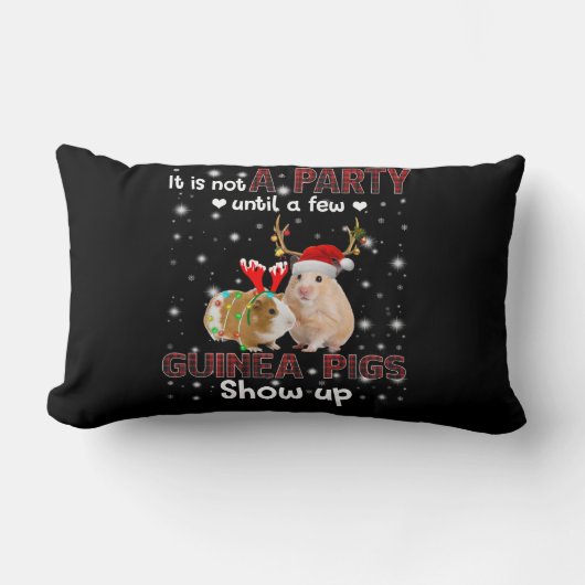 モルモットが少ししか現れないまではパーティーではない ランバークッション (正面)