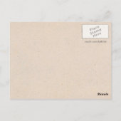 モルモットが庭に植え込む ポストカード (裏面)