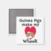 モルモットが私のハートを作る マグネット (正面/裏面)