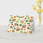 モルモットとやつらのおやつ カード (黄色い花)