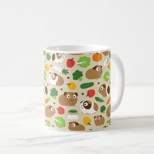 モルモットとやつらのおやつ コーヒーマグカップ (正面右)